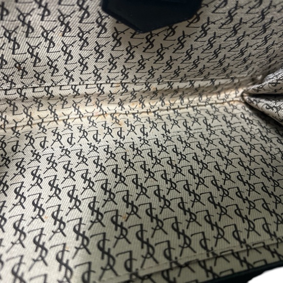 Yves Saint Laurent Black Leather Clutch - Picture 4 of 9